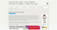 Desktop Screenshot of lifefromanyangle.com